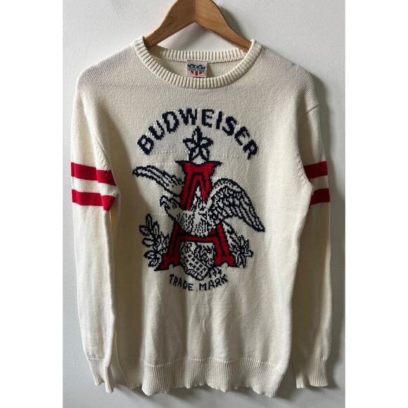 Junk Food Budweiser long sleeve retro graphic sweater women's size medium - Picture 1 of 4